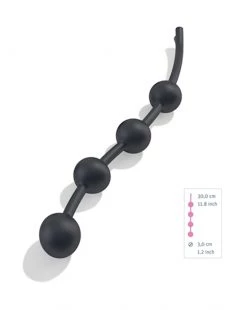 Mystim Booty Garland S Anal Beads - Black - 11.8 Inch -Cheap Mystim Store 214225 1