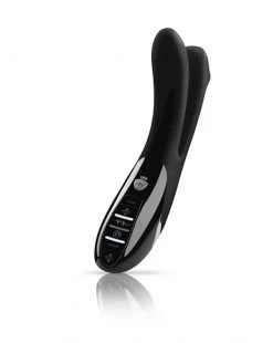 Mystim Tingling Aparte E-stim Vibrator - Black - 9.8 Inch