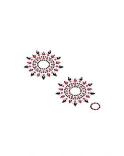 Mystim Petits Joujoux Gloria Body Jewelery - Set Of 2 - Red/black - Set Of 2
