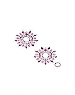 Mystim Petits Joujoux Gloria Body Jewelery - Set Of 2 - Pink/black - Set Of 2