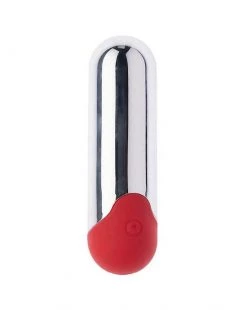 POP By Share Satisfaction Share Satisfaction Rechargeable Bullet Vibrator - Red