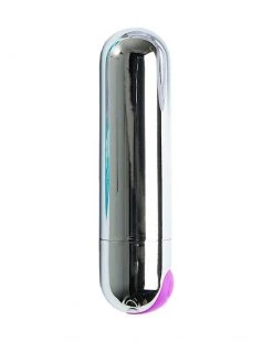 POP By Share Satisfaction Share Satisfaction Rechargeable Waterproof Bullet Vibe - Silver -