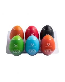 POP By Share Satisfaction Share Satisfaction Masturbator Eggs - Set Of 6 - Various