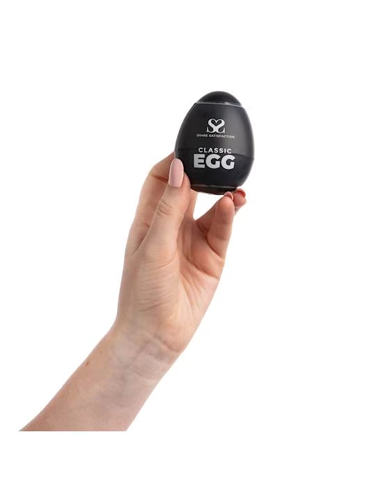 POP By Share Satisfaction Share Satisfaction Masturbator Egg - Classic - Black 2 POP By Share Satisfaction Share Satisfaction Masturbator Egg - Classic - Black - Image 2