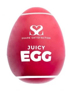 POP By Share Satisfaction Share Satisfaction Masturbator Egg - Juicy - Red