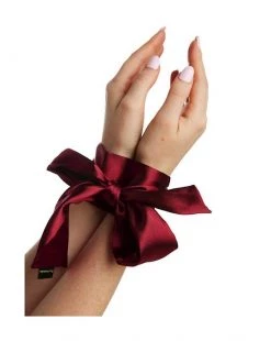 Share Satisfaction Luxury Bondage Ties - Burgandy