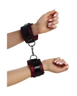 Share Satisfaction Luxury Handcuffs - Burgandy -Cheap Mystim Store 244316 2