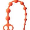 POP By Share Satisfaction Share Satisfaction Silicone Anal Beads - Orange - 13.5 Inch