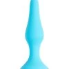 POP By Share Satisfaction Share Satisfaction Large Silicone Butt Plug - Aqua - Large