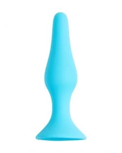 POP By Share Satisfaction Share Satisfaction Large Silicone Butt Plug - Aqua - Large