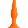 POP By Share Satisfaction Share Satisfaction Small Silicone Butt Plug - Orange - Small