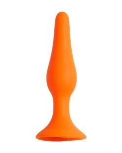 POP By Share Satisfaction Share Satisfaction Small Silicone Butt Plug - Orange - Small