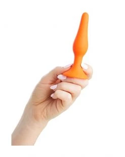 POP By Share Satisfaction Share Satisfaction Small Silicone Butt Plug - Orange - Small -Cheap Mystim Store 244343 2