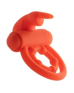 POP By Share Satisfaction Share Satisfaction Vibrating Rabbit Ring - Orange -Cheap Mystim Store 244348 1