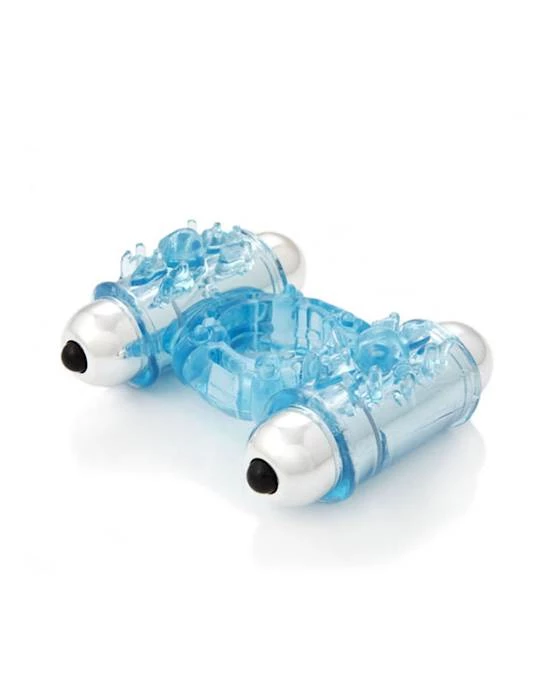 Nu Sensuelle S-wet Double Action Bullet Ring - Blue 1 Nu Sensuelle S-wet Double Action Bullet Ring - Blue