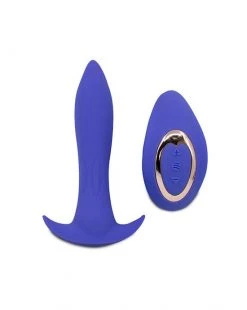 Nu Sensuelle Power Plug 20 Function Remote Control Butt Plug - Violet - 5 Inch