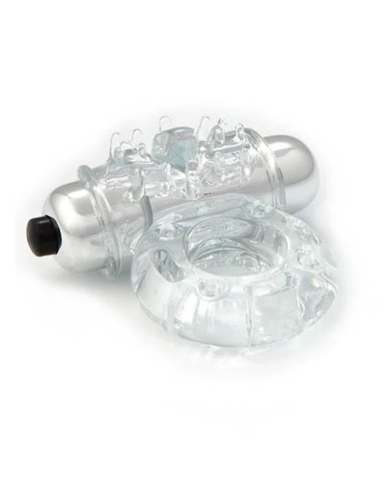 Nu Sensuelle S-wet Bullet Cockring - Clear 1 Nu Sensuelle S-wet Bullet Cockring - Clear