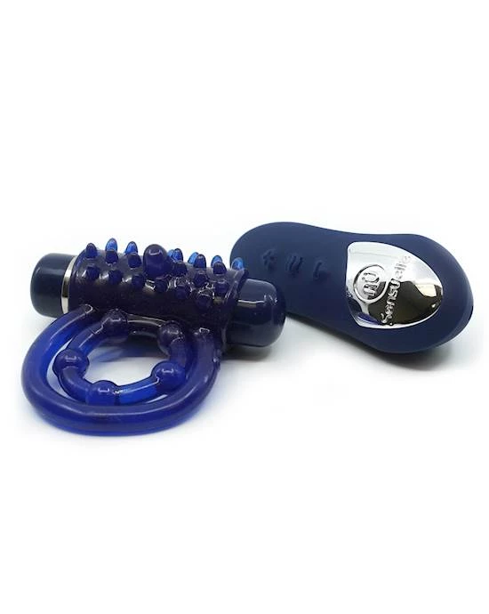 Nu Sensuelle Remote Control Bullet Ring - Blue 1 Nu Sensuelle Remote Control Bullet Ring - Blue