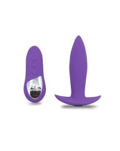 Nu Sensuelle Remote Control Mini Plug - Purple - 3.9 Inch