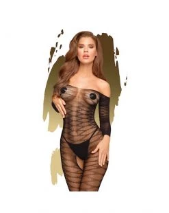 Penthouse Lingerie Dreamy Diva Bodystocking - Black - One Size