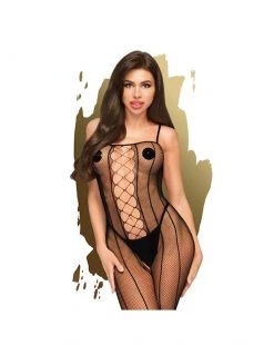 Penthouse Lingerie Drop Dead Tasty Bodystocking - Black - One Size