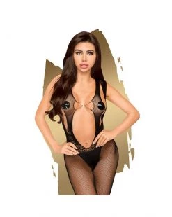 Penthouse Lingerie Forbidden Fruit Bodystocking - Black - Extra Large